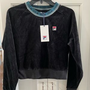 Fila Dina velour crew L/S top